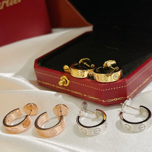 [Echo Fine ]LOVE EARRINGS 5.7MM 2 DIAMONDS