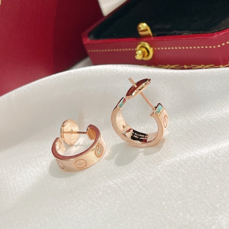 [Echo Fine ]LOVE EARRINGS 5.7MM 2 DIAMONDS