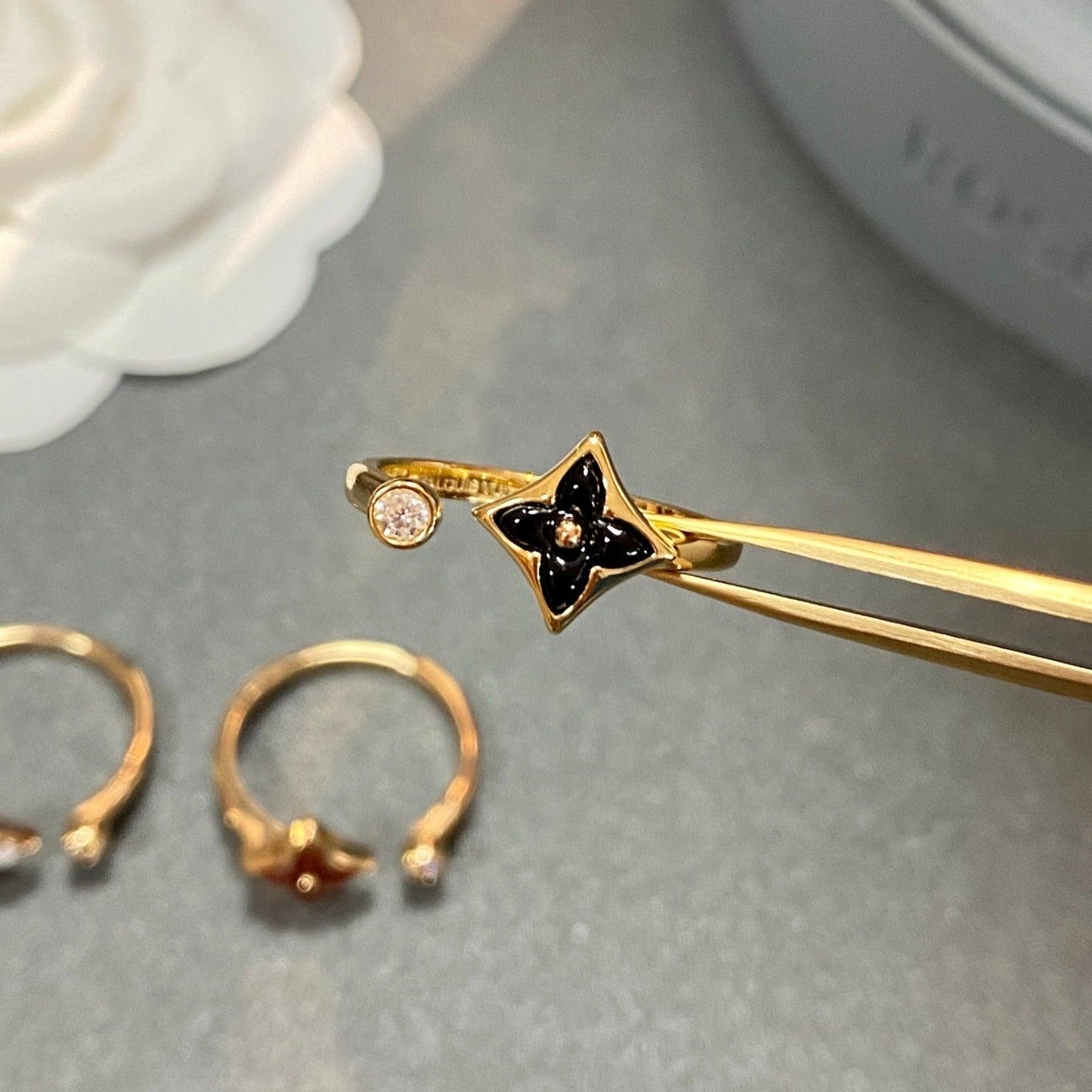 [Echo Fine ]STAR 1 DIAMOND OPEN RING