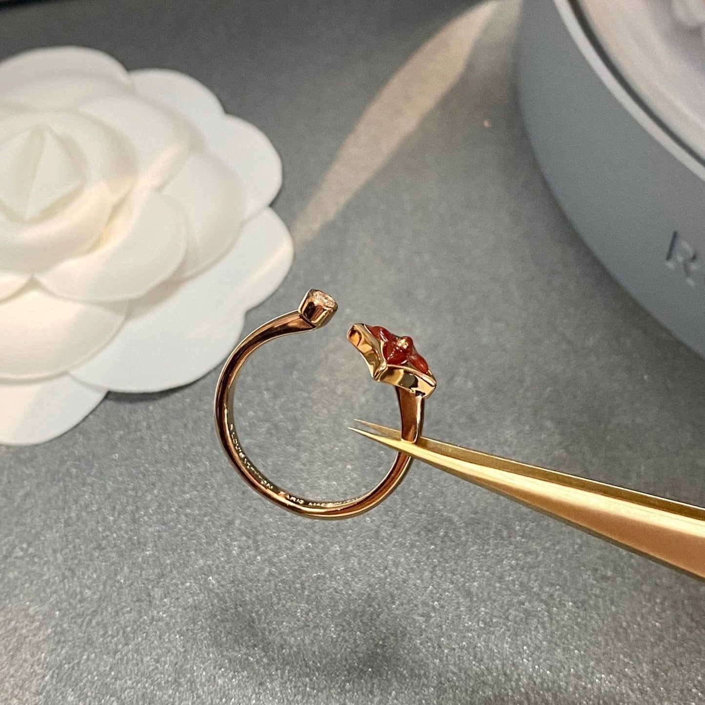 [Echo Fine ]STAR 1 DIAMOND OPEN RING