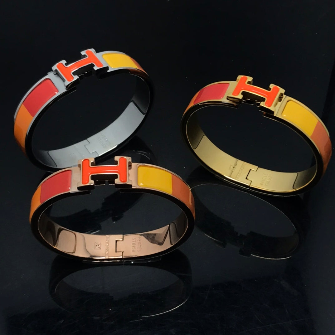 [Echo Fine ]H BRACELET ORANGE RAINBOW CERAMIC