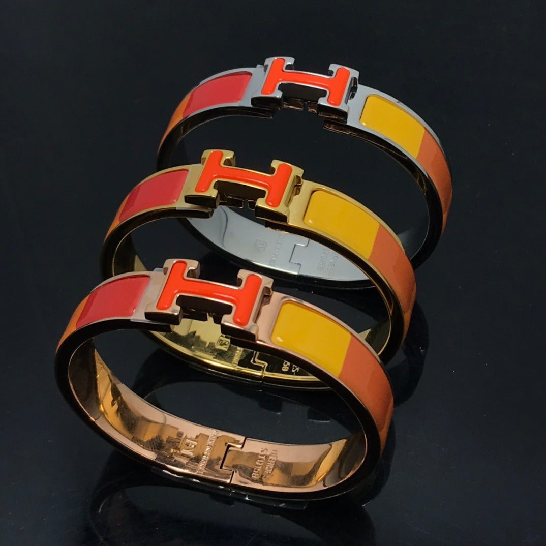 [Echo Fine ]H BRACELET ORANGE RAINBOW CERAMIC