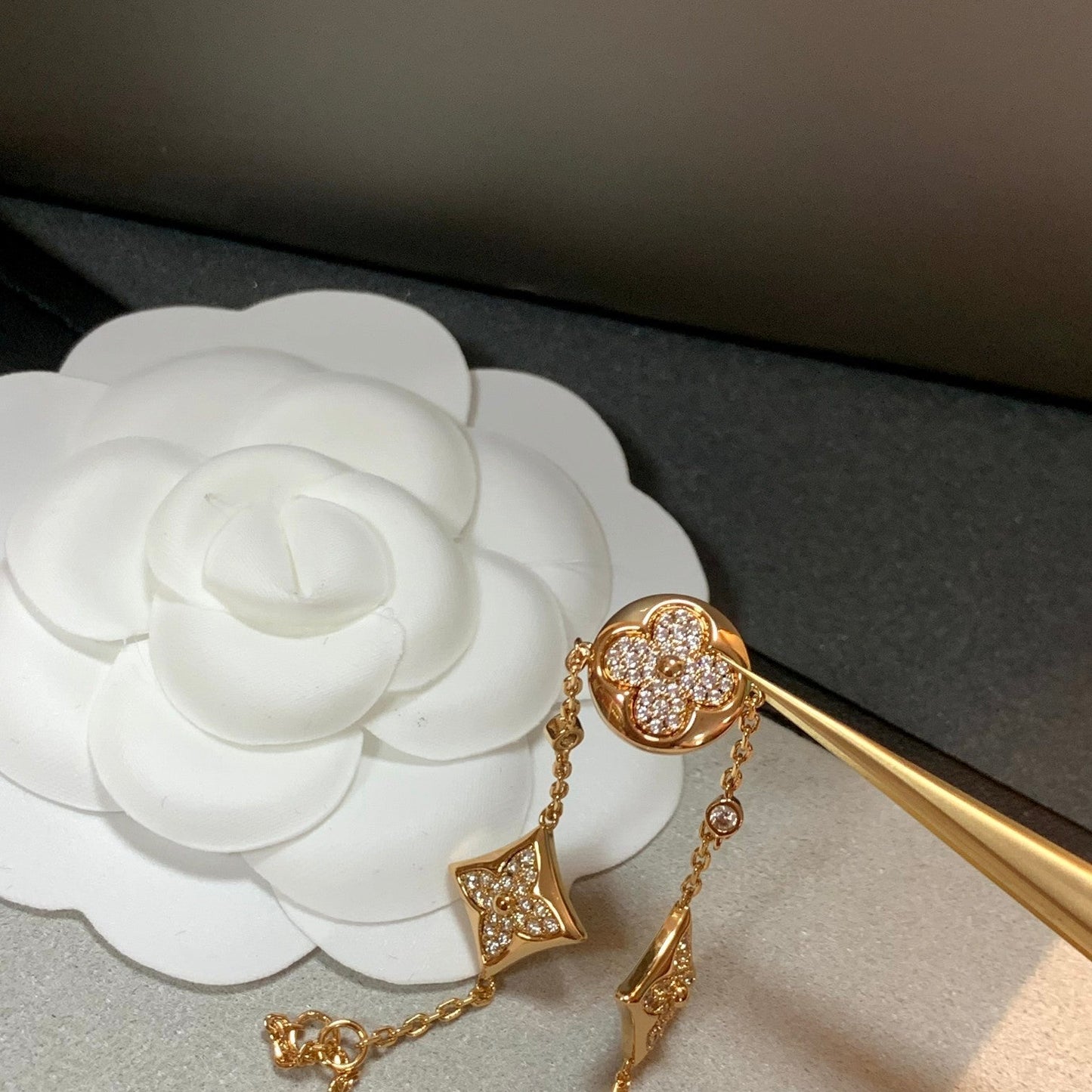 [Echo Fine ]STAR AND SUN 4 MOTIFS GOLD DIAMONDS BRACELET