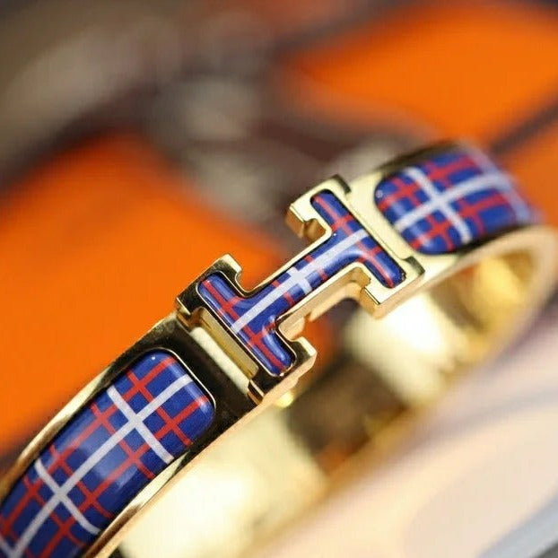 [Echo Fine ]H TARTAN BRACELET 12MM