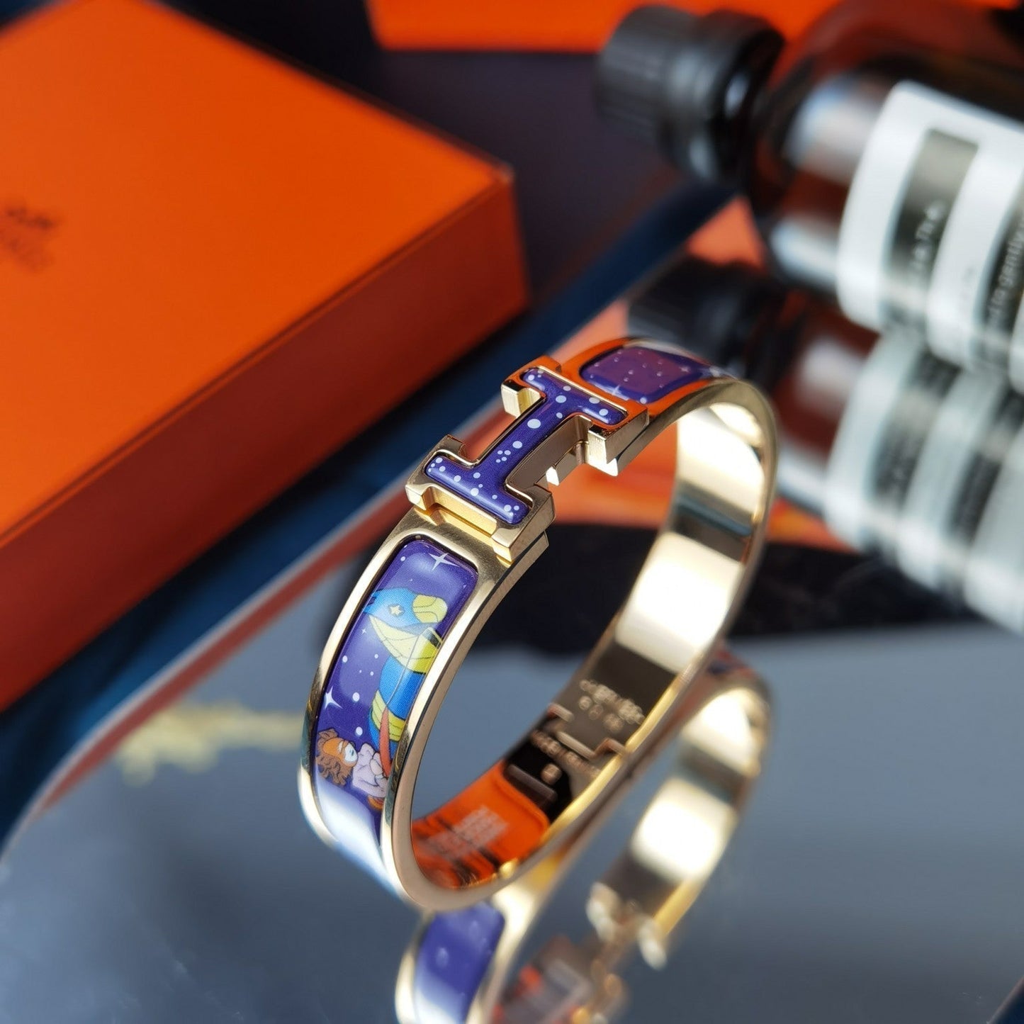 [Echo Fine ]H STAR AND MOON BRACELET 12MM