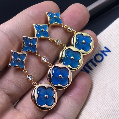 [Echo Fine ]STAR AND SUN AGATE DIAMOND EARRINGS