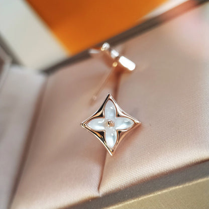 [Echo Fine ]STAR MOP PINK GOLD EARRINGS