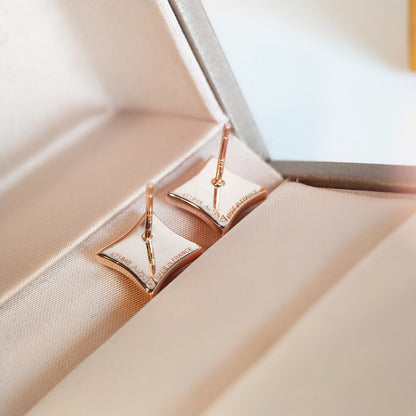 [Echo Fine ]STAR MOP PINK GOLD EARRINGS