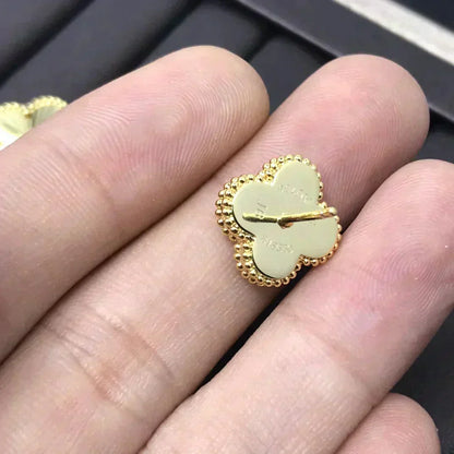 [Echo Fine ]CLOVER MINI 9.5MM LASER EARRINGS