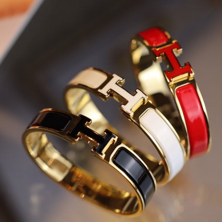 [Echo Fine ]H BRACELET 12MM GOLD