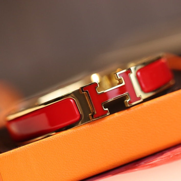 [Echo Fine ]H BRACELET 12MM GOLD
