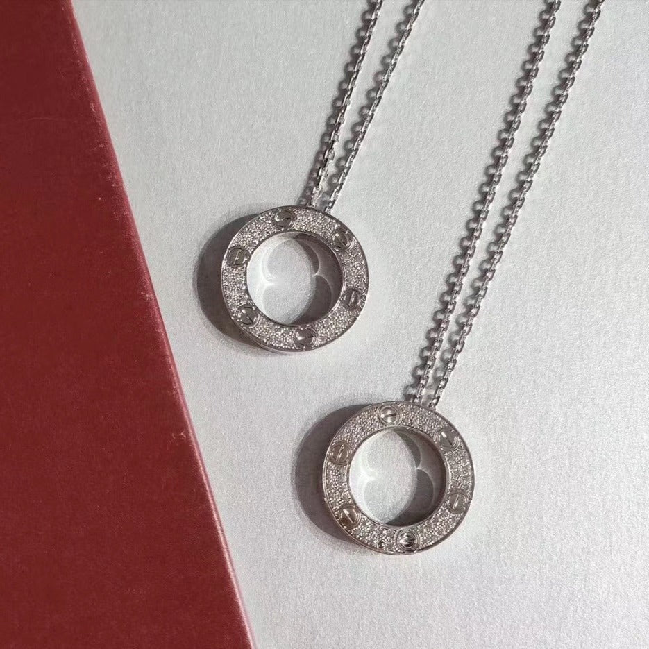 [Echo Fine ]LOVE NECKLACE ADJUSTABLE SILVER