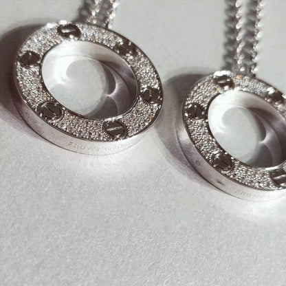 [Echo Fine ]LOVE NECKLACE ADJUSTABLE SILVER