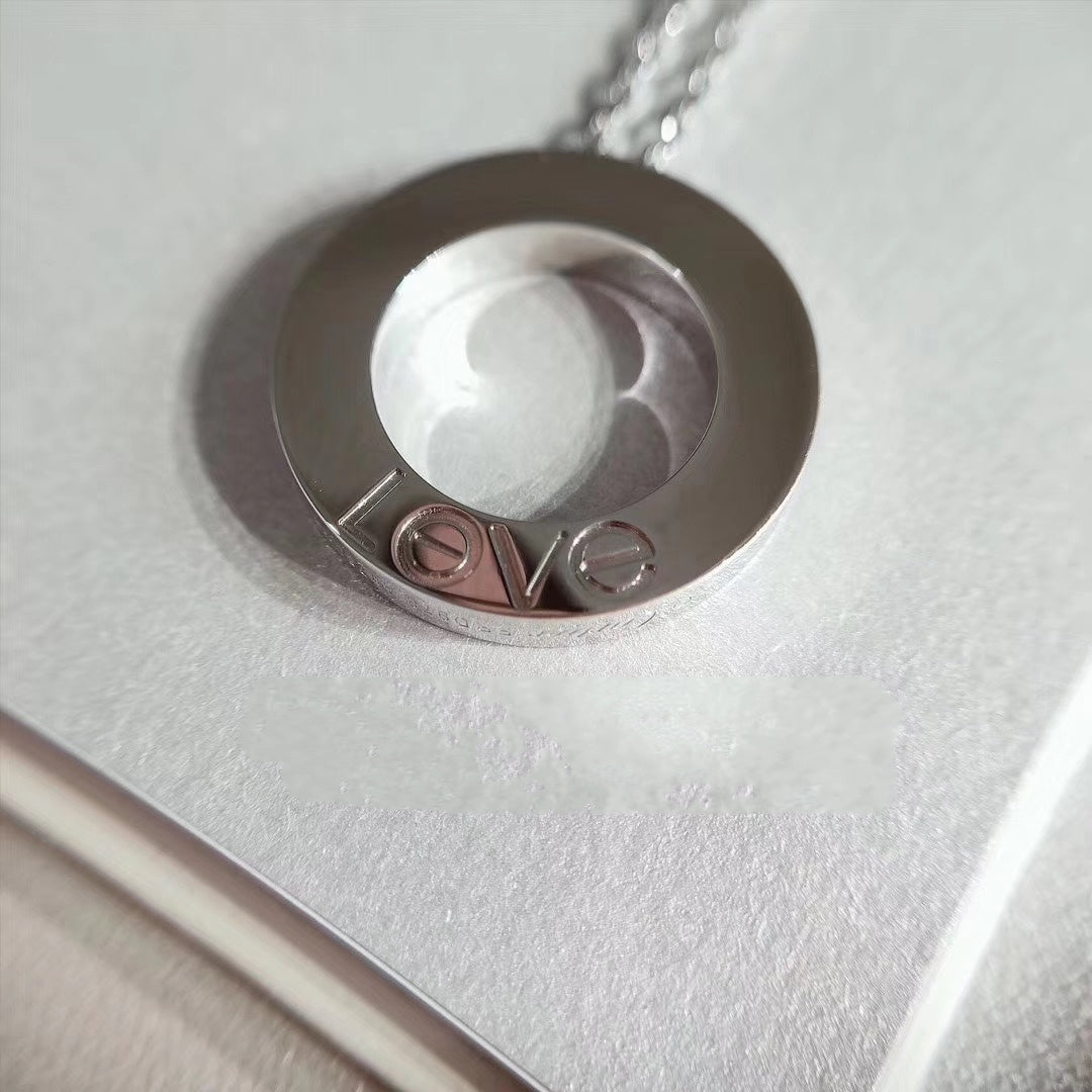 [Echo Fine ]LOVE NECKLACE ADJUSTABLE SILVER