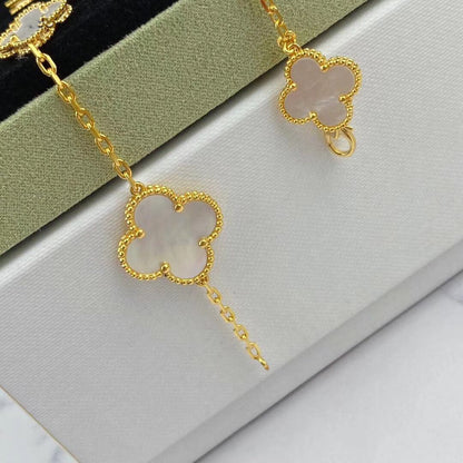 [Echo Fine ]MAGIC CLOVER MOP GOLD BRACELET 5 MOTIFS