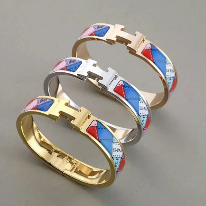 [Echo Fine ]H BRACELET DOTTED BORDER 12MM