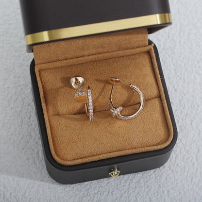 [Echo Fine ]JUSTE EARRINGS 12.75MM PINK GOLD DIAMOND