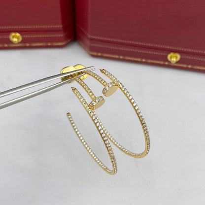 [Echo Fine ]JUSTE EARRINGS FULL DIAMONDS 1.8MM