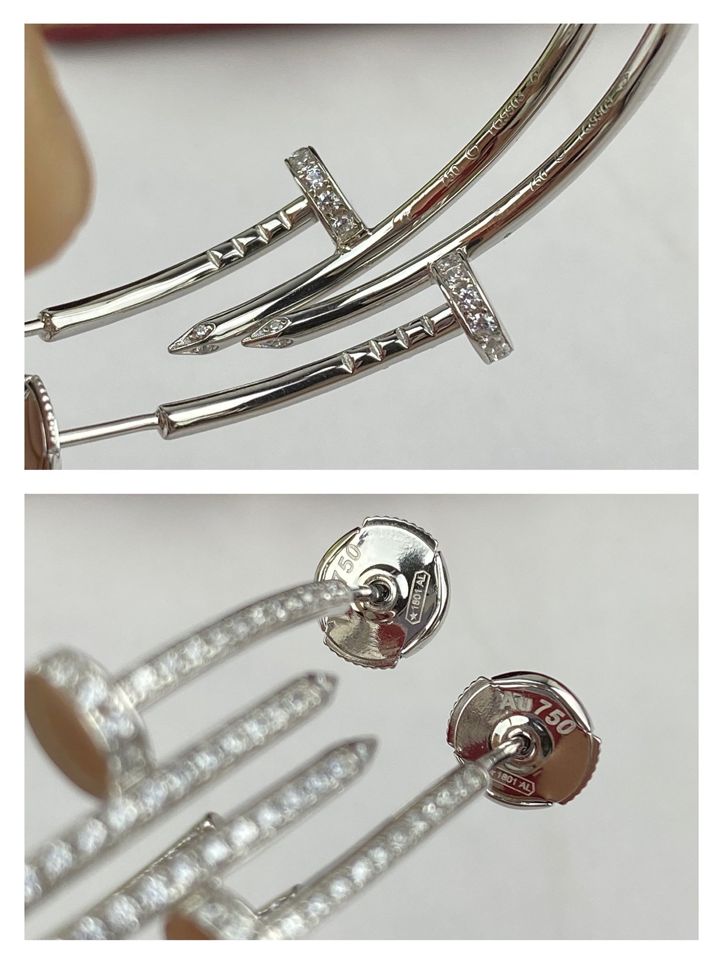 [Echo Fine ]JUSTE EARRINGS FULL DIAMONDS 1.8MM