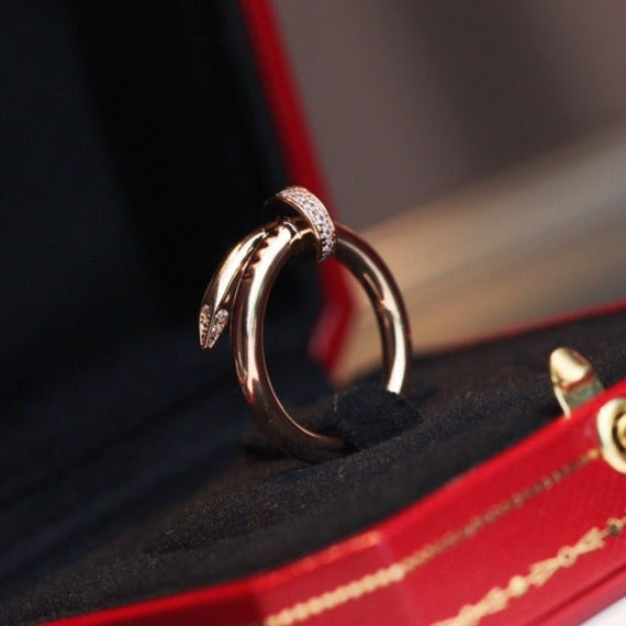 [Echo Fine ]JUSTE RING 2.65MM PINK GOLD DIAMOND