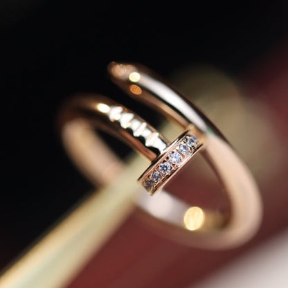 [Echo Fine ]JUSTE RING 2.65MM PINK GOLD DIAMOND