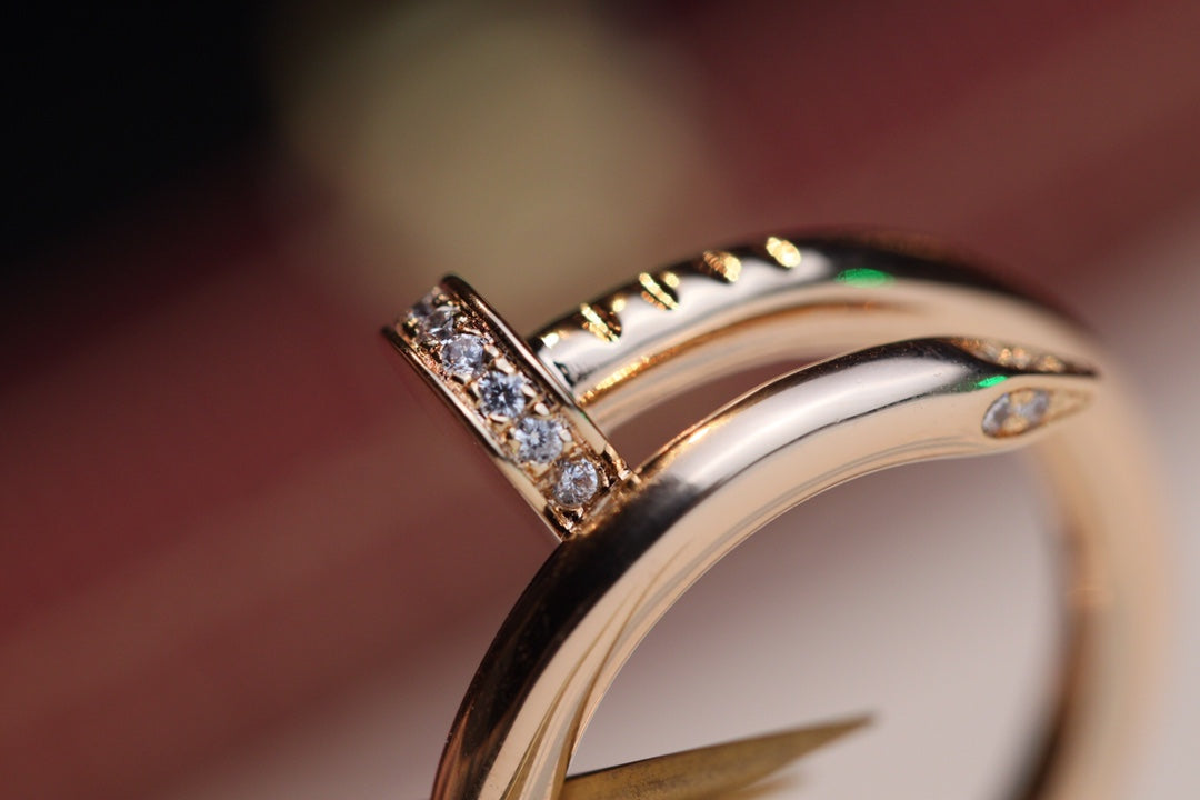 [Echo Fine ]JUSTE RING 2.65MM PINK GOLD DIAMOND