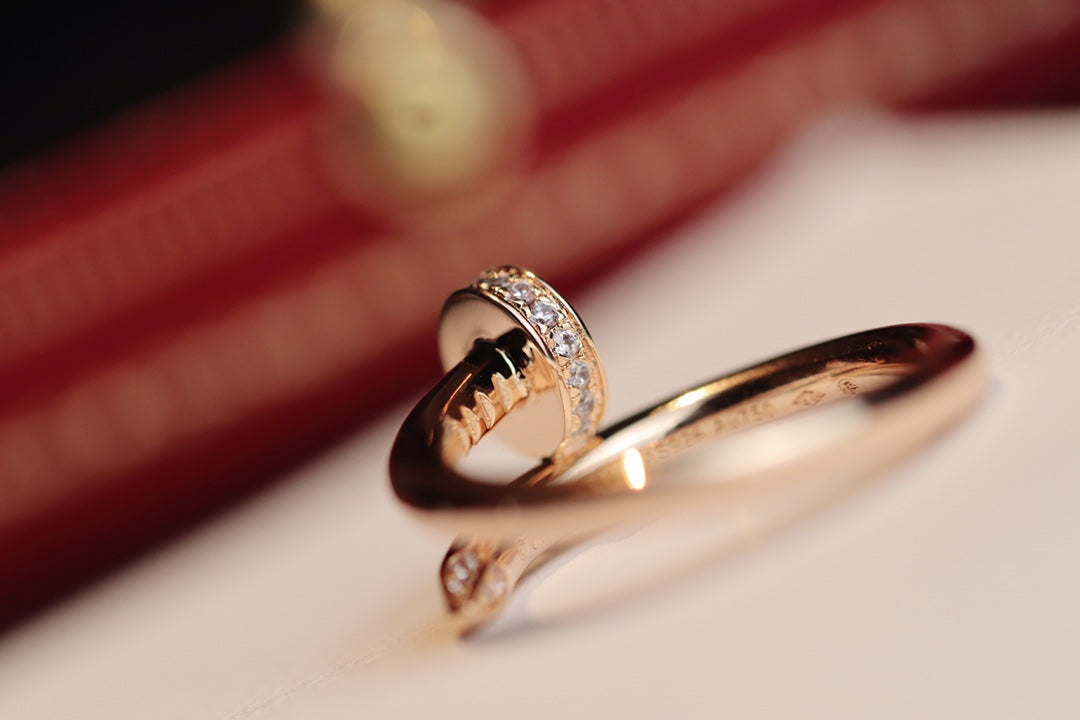 [Echo Fine ]JUSTE RING 2.65MM PINK GOLD DIAMOND