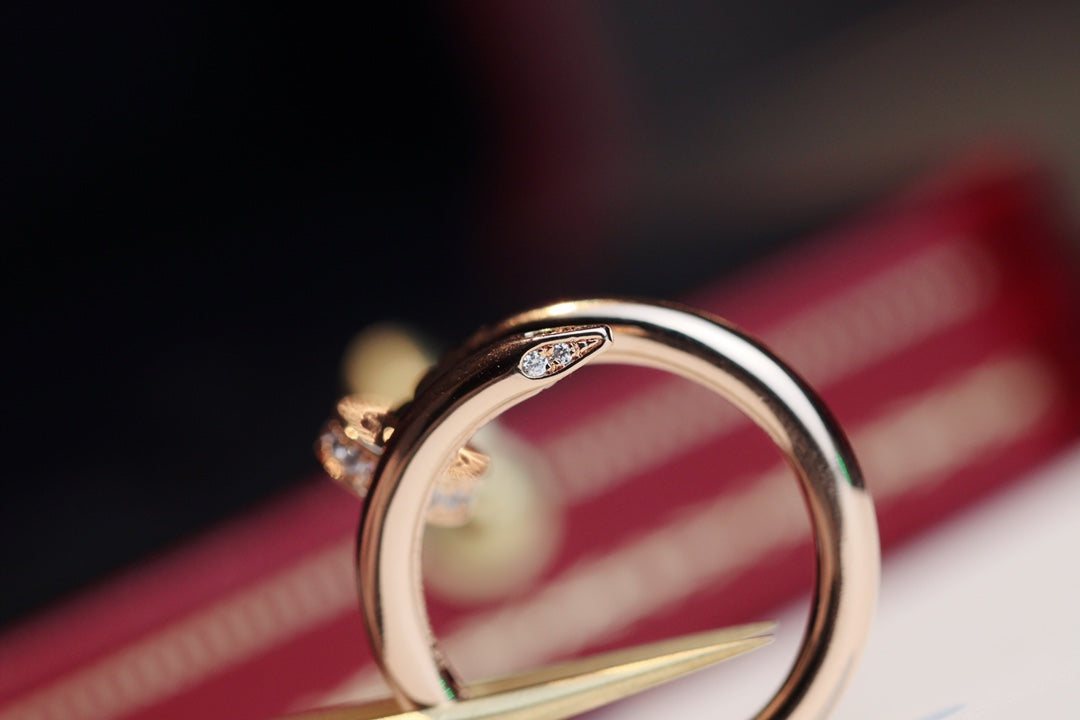 [Echo Fine ]JUSTE RING 2.65MM PINK GOLD DIAMOND
