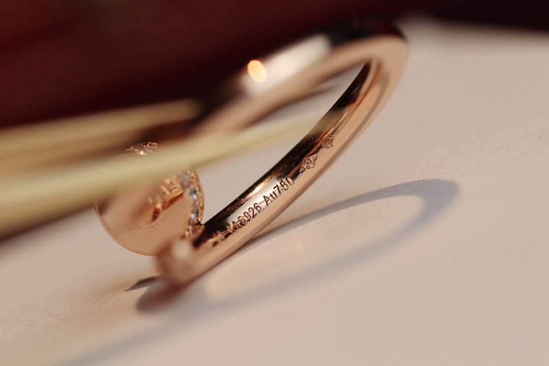 [Echo Fine ]JUSTE RING 2.65MM PINK GOLD DIAMOND
