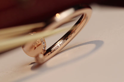 [Echo Fine ]JUSTE RING 2.65MM PINK GOLD DIAMOND