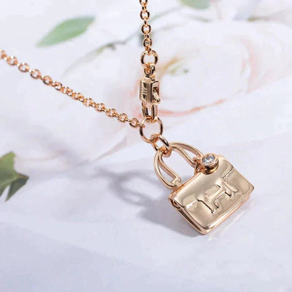 [Echo Fine ]AMULETTE PEDANT ROSE GOLD NECKLACE