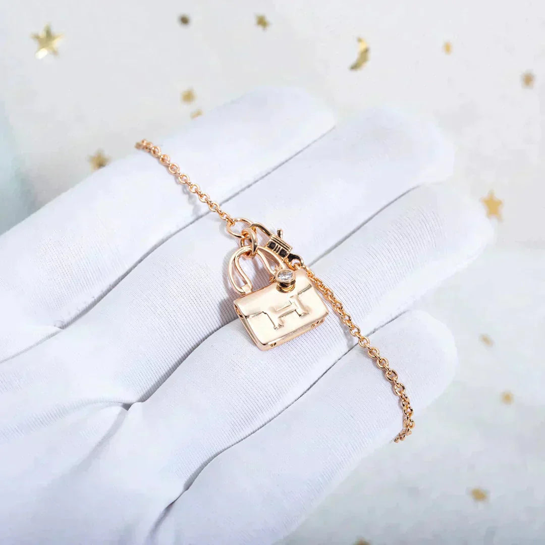 [Echo Fine ]AMULETTE PEDANT ROSE GOLD NECKLACE