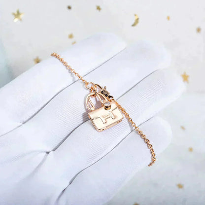 [Echo Fine ]AMULETTE PEDANT ROSE GOLD NECKLACE