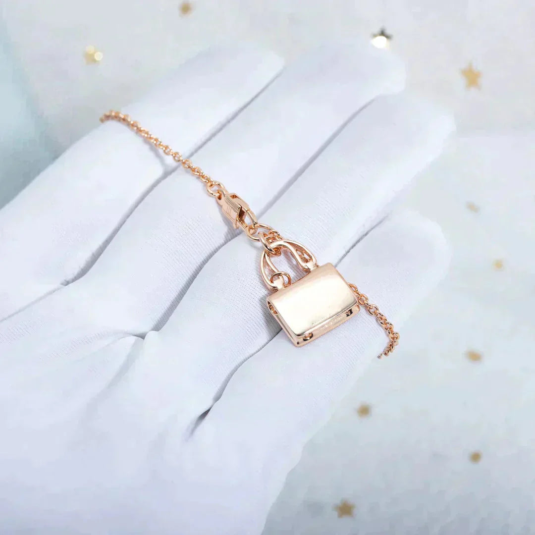 [Echo Fine ]AMULETTE PEDANT ROSE GOLD NECKLACE