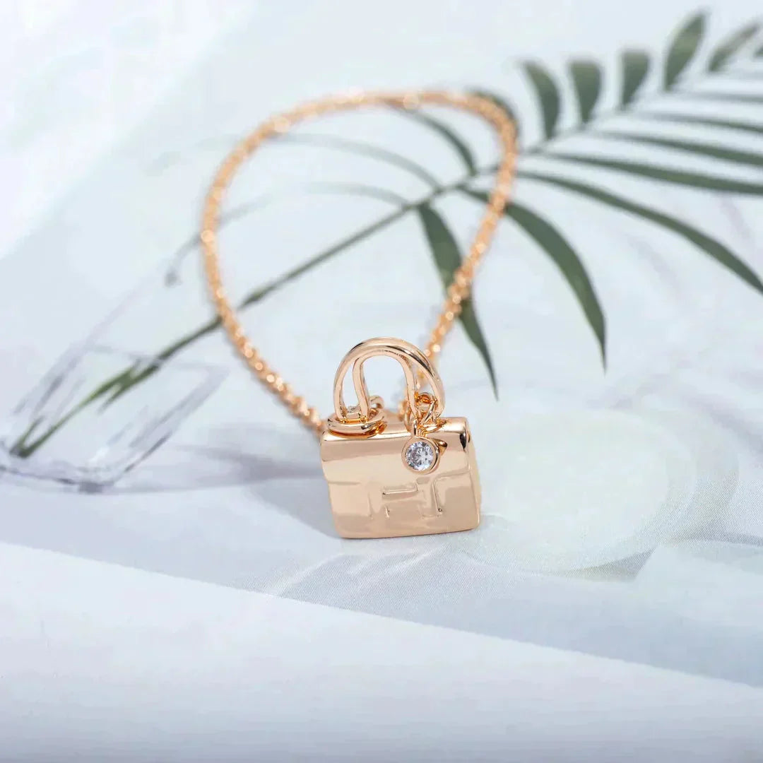 [Echo Fine ]AMULETTE PEDANT ROSE GOLD NECKLACE