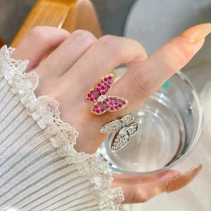 [Echo Fine ]TWIN BUTTERFLY DIAMOND RING