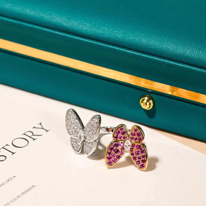 [Echo Fine ]TWIN BUTTERFLY DIAMOND RING
