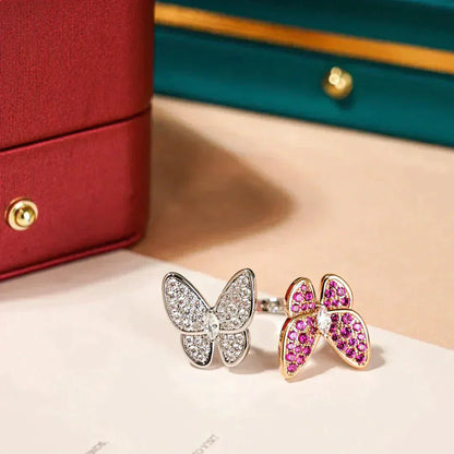 [Echo Fine ]TWIN BUTTERFLY DIAMOND RING