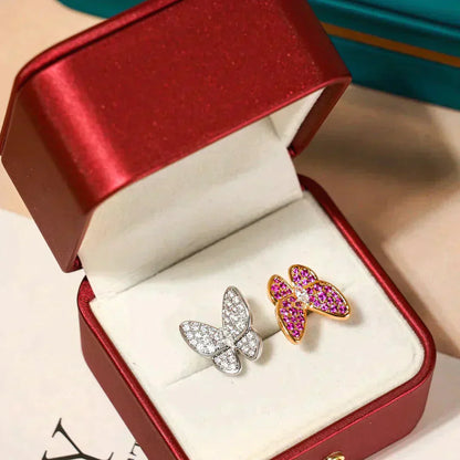 [Echo Fine ]TWIN BUTTERFLY DIAMOND RING