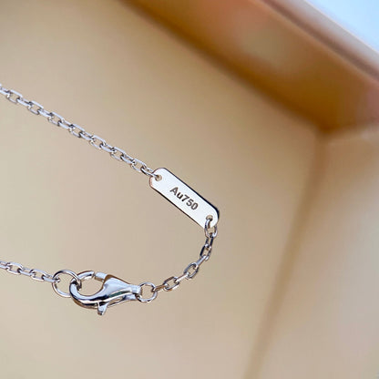 [Echo Fine ]CLOVER DIAMOND NECKLACE SILVER
