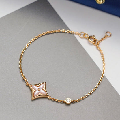 [Echo Fine ]STAR 1 DIAMOND PINK GOLD BRACELET