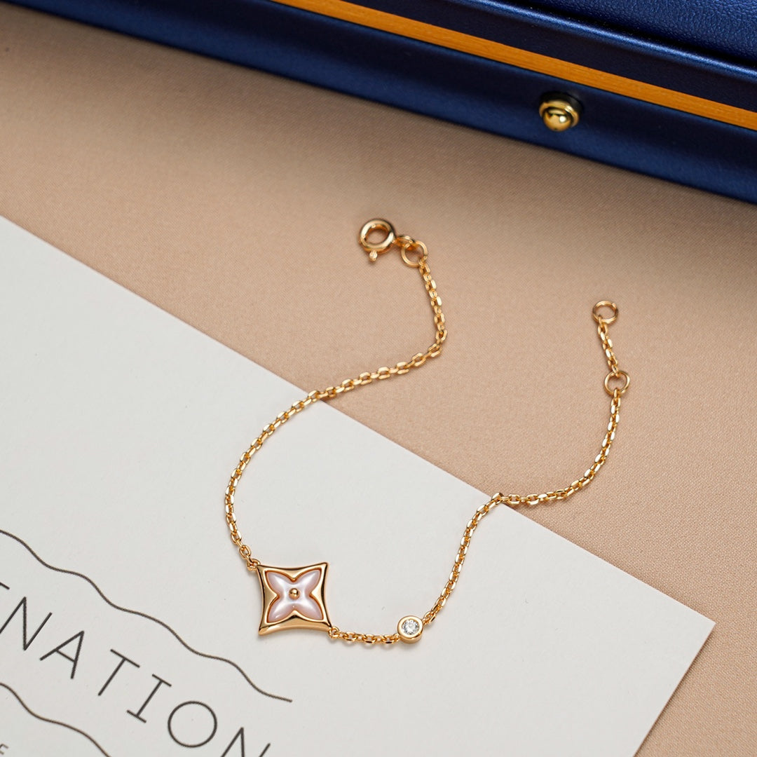 [Echo Fine ]STAR 1 DIAMOND PINK GOLD BRACELET