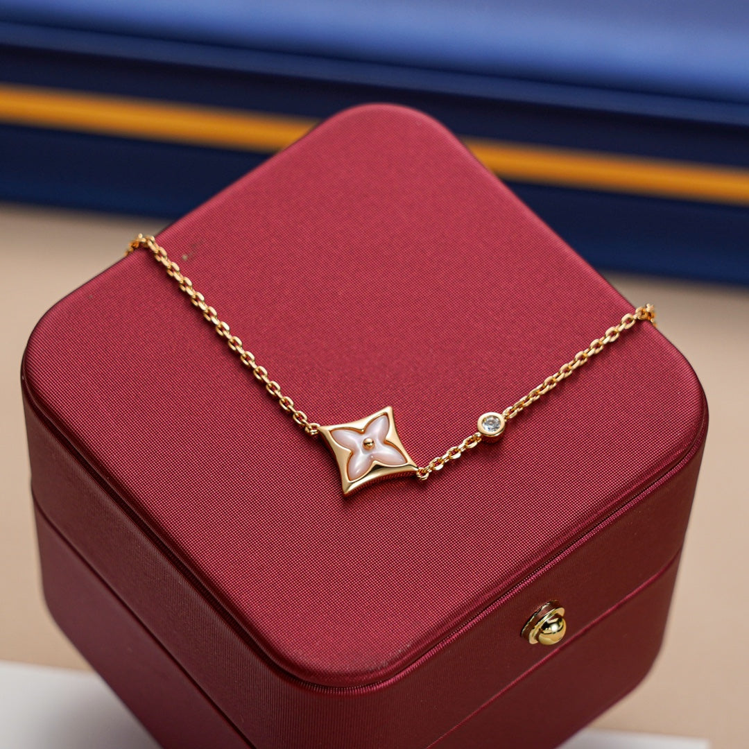 [Echo Fine ]STAR 1 DIAMOND PINK GOLD BRACELET
