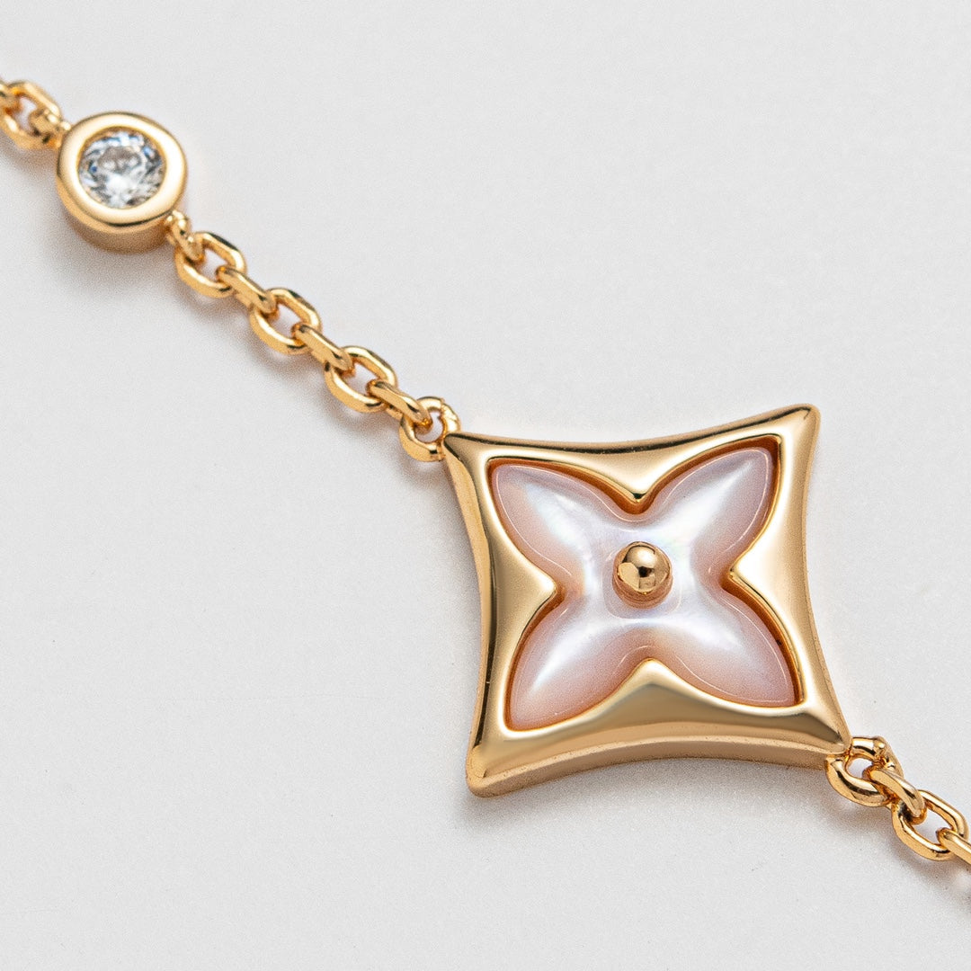 [Echo Fine ]STAR 1 DIAMOND PINK GOLD BRACELET
