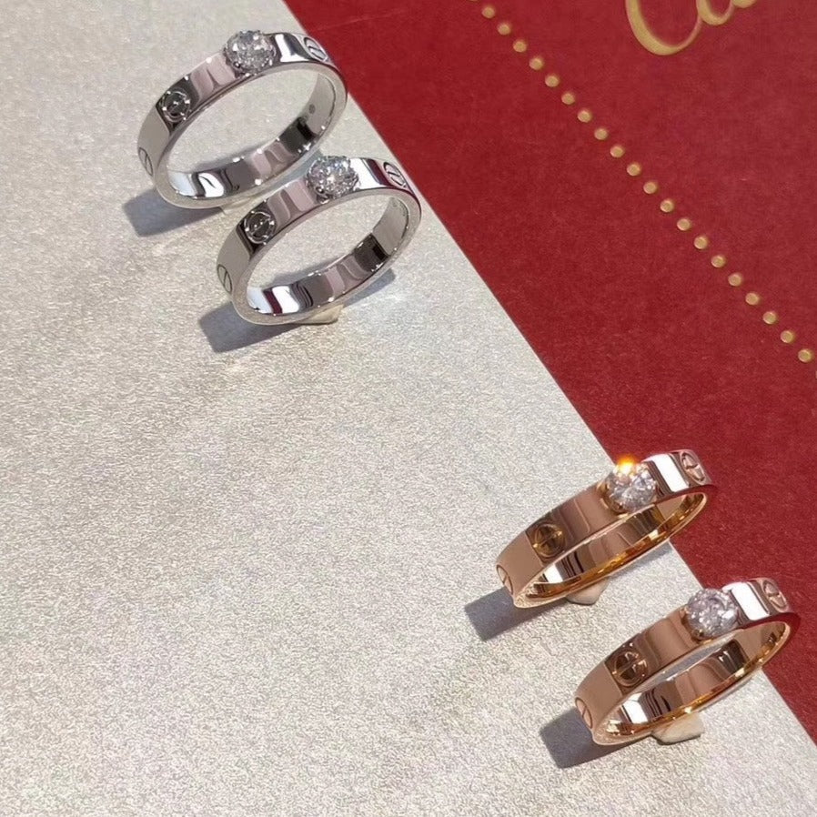 [Echo Fine ]LOVE RING 3.6MM 1 BIG DIAMOND