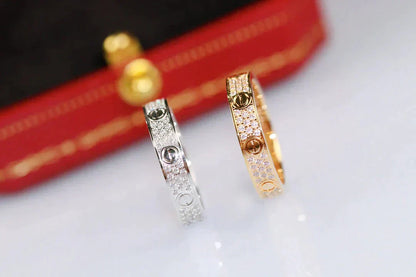 [Echo Fine ]LOVE RING 3.6MM DIAMOND PAVED