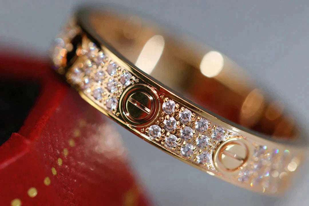 [Echo Fine ]LOVE RING 3.6MM DIAMOND PAVED