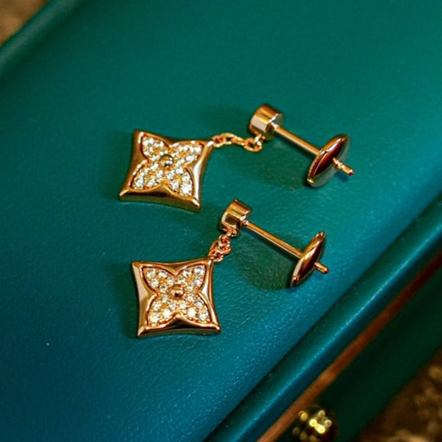 [Echo Fine ]STAR DIAMONDS EARRINGS GOLD