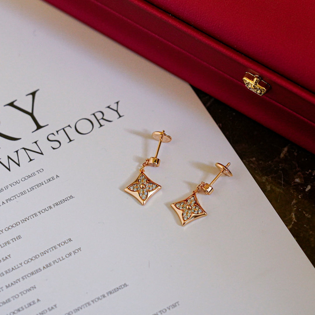 [Echo Fine ]STAR DIAMONDS EARRINGS GOLD