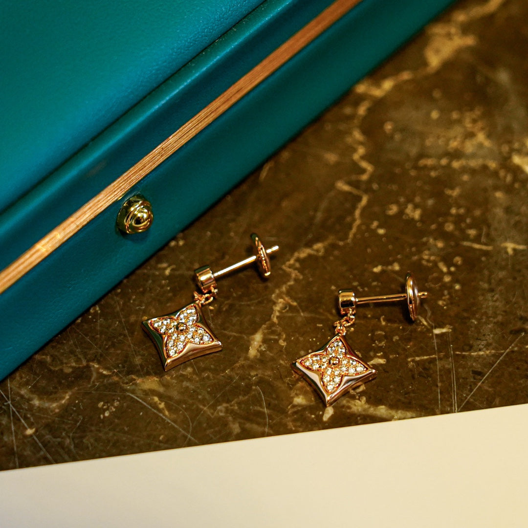 [Echo Fine ]STAR DIAMONDS EARRINGS GOLD
